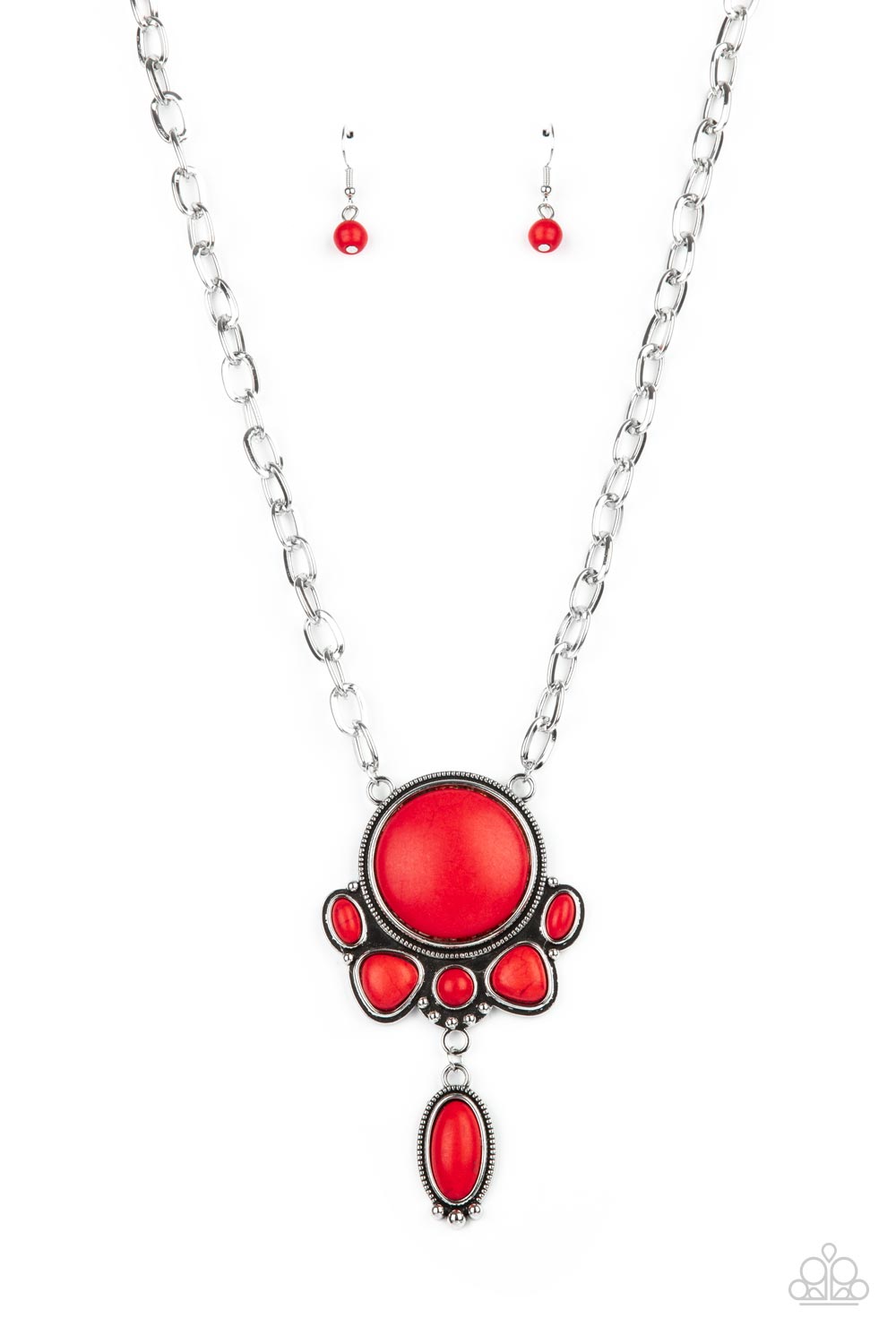 Paparazzi Accessories - Galatic Wonder - Red Rhinestone Necklaces – Lady T  Accessories